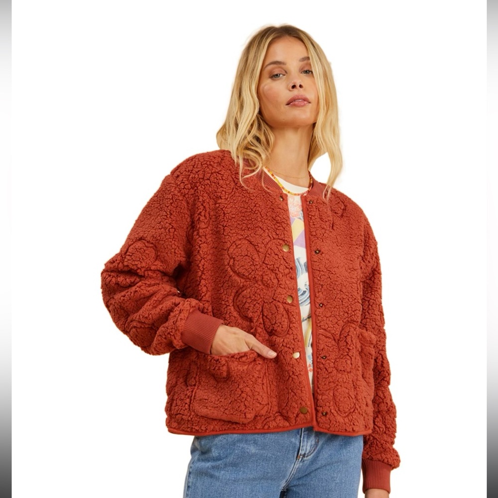 Billabong X Salty Blonde Cozy Bomber Jacket